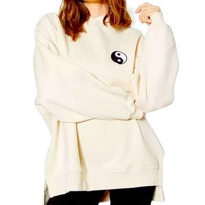 Skinny Dip London YIN YANG SPLIT hem Hoodie NWT!! Rare Size S